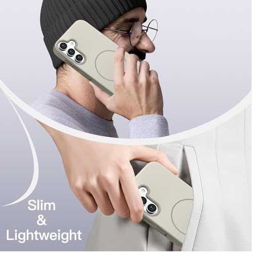 Image of KARWAN️Magnetic Ultra Slim-Fit Back Case Cover for Samsung Galaxy S24 FE |Hard PC Case Cover| Ultra-Thin & Light Weight with [Ultra Premium Feel] Case for Samsung Galaxy S24 FE(6.7 inch)(Grey)