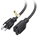 Cable Matters 16 AWG Heavy Duty 3 Prong AC Power Extension Cord (Power Extension Cable) in 25 Feet (NEMA 5-15P to NEMA 5-15R)