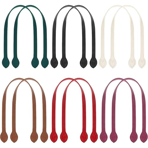 YANGYIXIN 12PCS 23.4" PU Leather Bag Handles Multipurpose Purse Handles