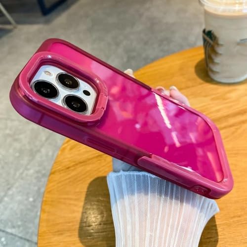 Coque de téléphone antichoc et transparente de luxe avec anneau support intégré