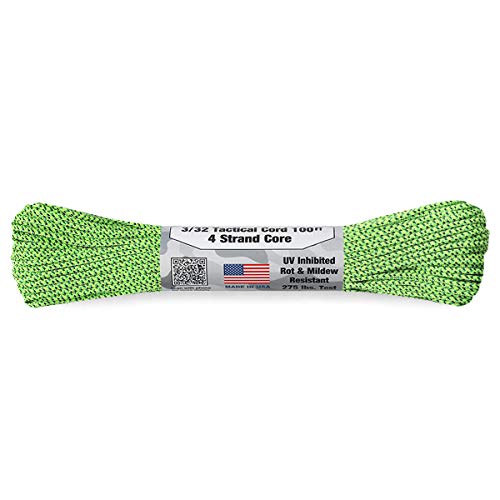 ATWOOD ROPE MFG. AgEbhE[v 275Lbs ^NeBJR[h/pR[h 3/32X100tB[g MADE IN USA(G SPEC CAMO)y|Xg [ 䂤pPbg֑ΉzpR[h 4mm 3mm 2mm 