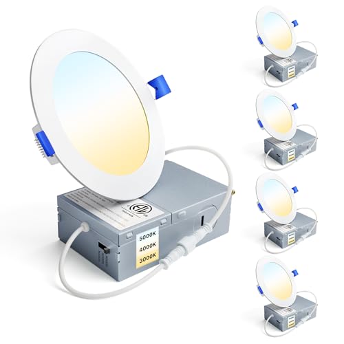 Ensenior 4 inch LED Recessed Light (4 pack) 3CCT 3000K-5000K