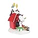Department 56 Peanuts Decoration, Snoopy’s Dog House, Woodstock, Christmas Lights, 8