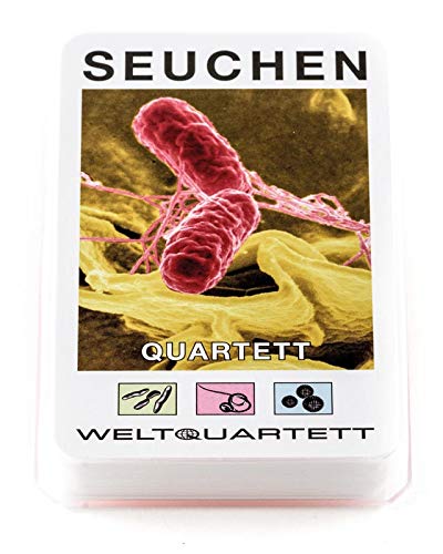 familie von quast Unisex  Erwachsene 20-QS-003 Quartett Spiel Seuchen-das ultimative Kartenspiel mit 32 Blatt, Diverse, One Size