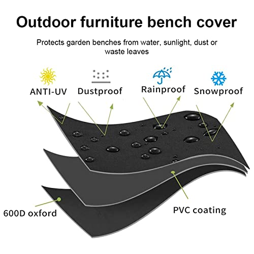 Housse de table et chaises de terrasse imperméable en tissu Oxford 600D ultra robuste - 5