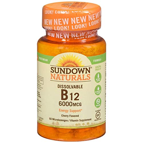 Sundown Naturals Sublingual B12-6000 mcg - 30 Tablets