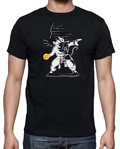 JUL Camiseta Anime Hombre - Camiseta Friki y Divertida para Hombres - Regalos Frikis - Camisetas Originales Hombre Divertidas - Diseño Único de Camiseta Anime (Negro, S)