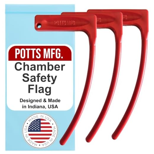 Chamber Safety Flag for Rifle Handgun Shotgun, Made in USA, 3-Pack