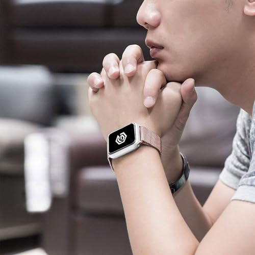 Image of GRIPP Stainless Steel Watch Strap with Strong Magnetic Clasp for 44mm /45mm /46mm /49mm, Watch Series 11 /10 /9 /8 /7 /6 /5 /4, SE 3 /2 /1, Ultra 3 /2 /1, Lightweight, Adjustable (Watch Not Included)