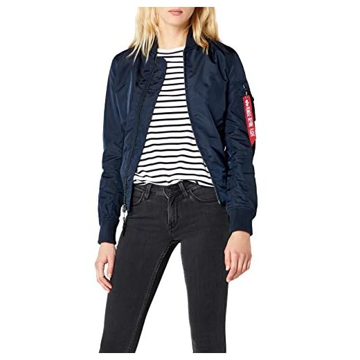 Alpha Industries MA-1 TT Chaqueta, Azul (Rep.Blue 07), XS para Mujer