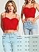 Kaei&Shi Sexy Feather Corset Crop Top,Faux Fur Push Up Bustier Tops,Birthday Party Ourfits Christmas Red Small