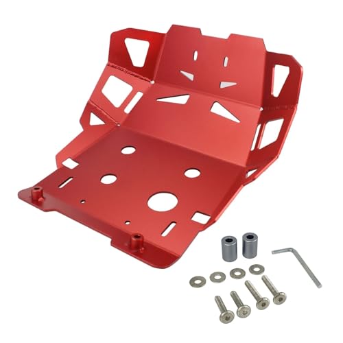 �I�[�g�o�C�X�L�b�h�v���[�g���� �p�� CRF300L ���� CRF 300L 300 L 2021-2025 �I�[�g�o�C�G���W���ی�K�[�h�V���[�V�J�o�[�x���[�p���K�[�h�T���v�X�L�b�h�v���[�g(Red)