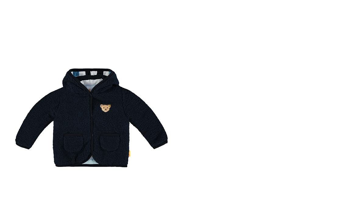 Steiff Fleecejacke mit Kapuze,dunkelblau L002011239
