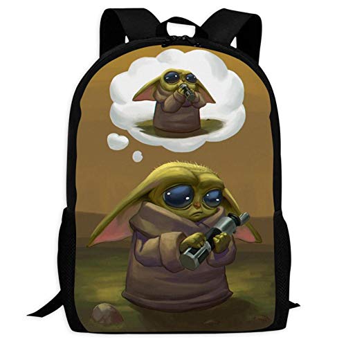 Ba by Yo Da 16 Mochilas Bolsas de Hombro Impresión 3D Niños Casual Libros para Adolescentes