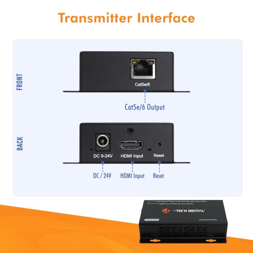 Rallonge HDMI TCP/IP J-Tech Digital pour diffuser du Full HD sur 120m sans perte
