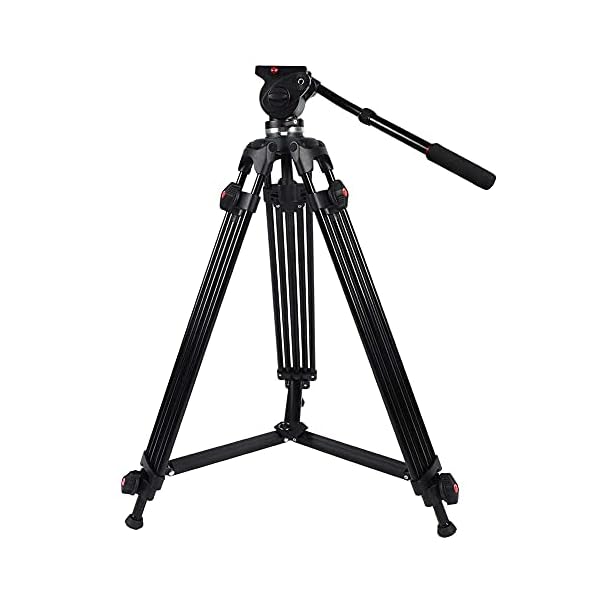 Verstellbares Stativ, 161 cm Video Kamera Stativ für Reisen/YouTube-Video/Fotografie/Vlog, Kamera Stativ Erweiterbarer…