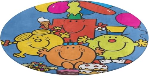 Mr Men And Little Miss ~` O 􂦂 z  ~ߕt O}bg J[ybg k y ܂ `FA}bg h ϖՐ 90cm tďH~  Eh ی^ O }bg I[V[Y tA}bg 