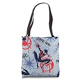 Marvel Spider-Man Into the Spider-Verse Graffiti Print Tote Bag