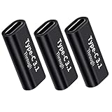 USB Type C 変換 アダプタ (3個) メス to メス USB C 中継アダプタ 5A 急速充電＋10Gbps 高速データ転送 タイプC 延長コネクタMac Book Pro、Sam sung Galaxy S8、Nexus 6P 5X、L G G5 V20、Goo gle PixelなどのType Cデバイスに対応