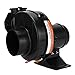 Srliya Bilge Air Blower Fan DC 130CFM Black CorrosionResistant ABS Ventilation for Boat Marine Bus (12V)