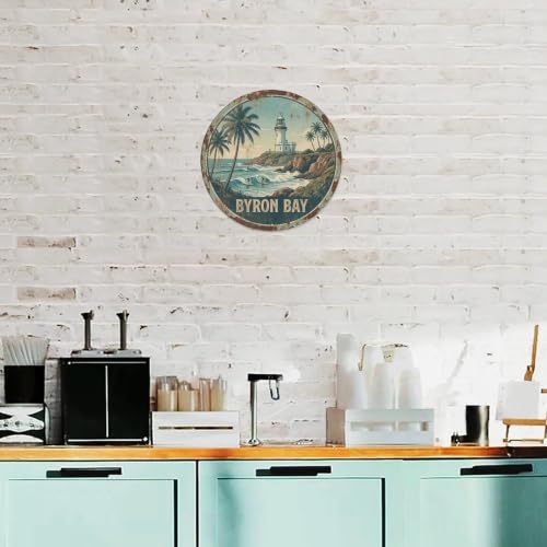 Plaque en métal avec inscription « Australia Travel Byron Bay City Coast Outback » – vue 4