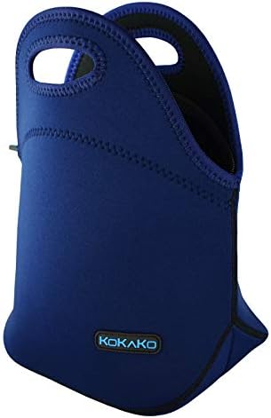 Lunch Boxes Neoprene Lunch Bag by KOKAKO Tote Washable Insulated Waterproof for Men Women Kids(Royal Blue)
