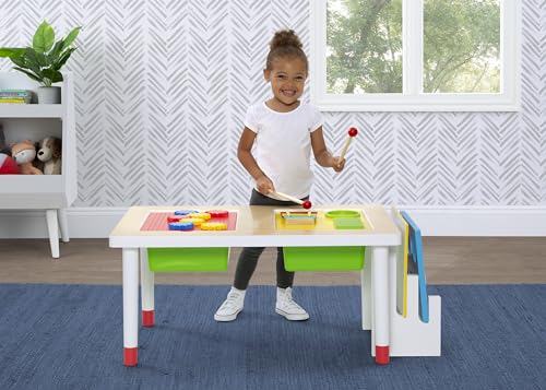 Play and Learn Sensory Table for Kids, White/Primary by Delta Children - Image 2