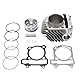 WOOSTAR 62.5mm Große Bohrung Kompletter Zylinderkopf mit Kolbensatz Replacement for 4 Stroke GY6 170ccm 180ccm 200ccm 1P63QML Motor Chinesisch ATV Quad 4 Wheeler Go Kart Roller