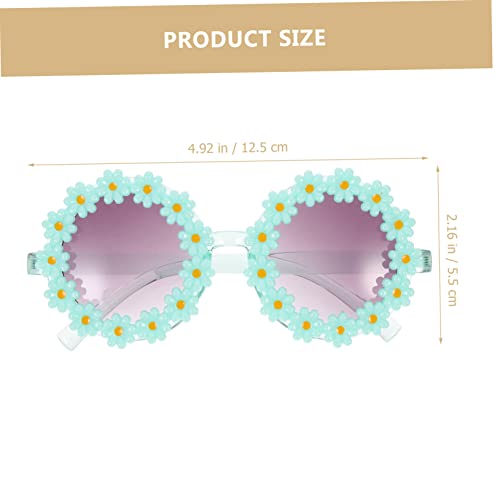 FRCOLOR Boy Girl's Flower Sunglasses Adorable Sunshades Polarized Lenses for Stage Costumes2