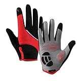 OOLA.DETAL Professionelle Fahrradhandschuhe, leicht, atmungsaktiv, mit Stoßdämpfung, rutschfest, für Outdoor-Sportarten und