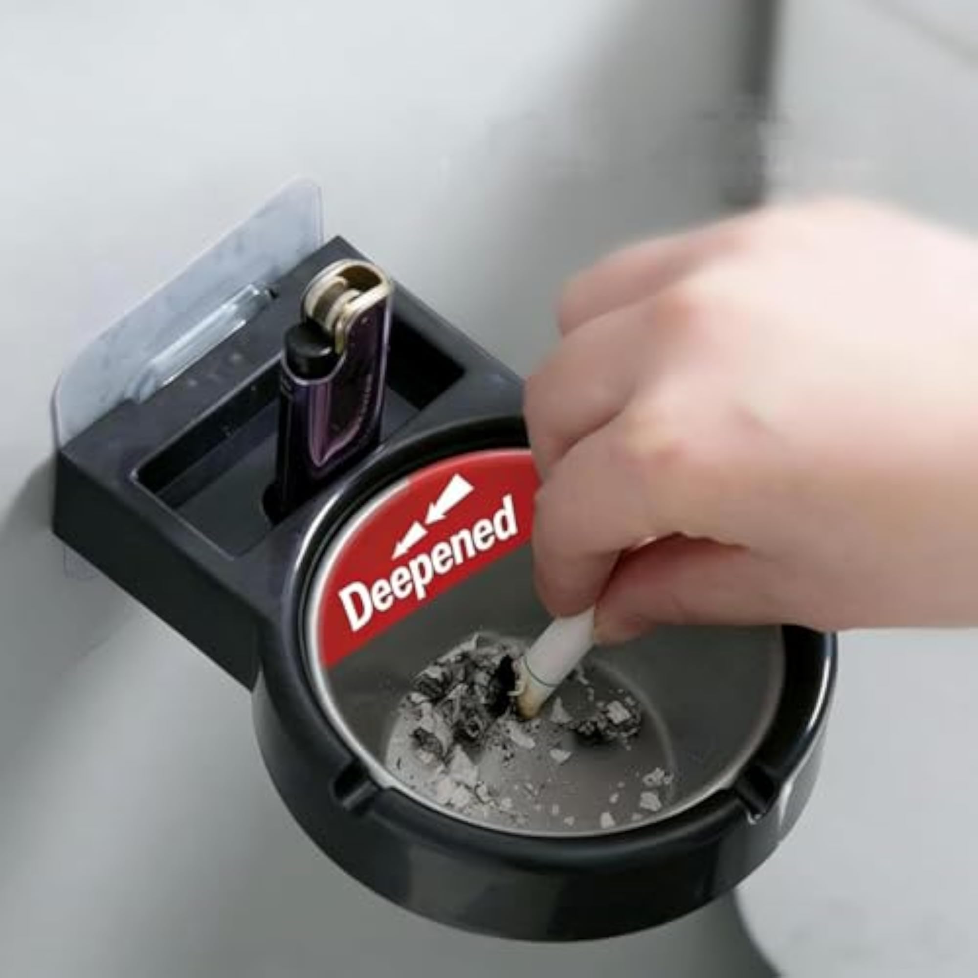 Wall-Mounted Bathroom Ashtray for Cigarettes