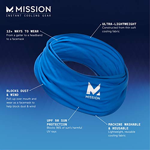 Mission Cooling Neck Gaiter, Men And Womens All Weather Neck Gaiters, Upf 50 (Sand) #TOP2