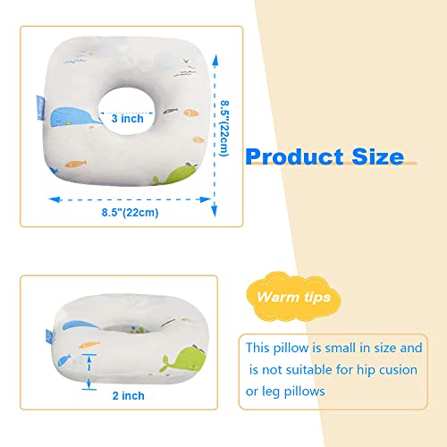 Mistuki Ear Piercing Pillow for Side Sleepers Cnh Donut with Hole Medical Round Cushion Protector for Ear Pressure Sores Pain Splint Relief Sleeping Guard