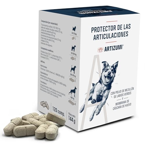 Best Ceutics - Condroprotector Perros Artizumi | Pastillas para Articulaciones Perros, Antiinflamatorio Perros | Glucosamina, Condroitina y Mejillón de Labios Verdes, MSM | Blisters 120 Comprimidos