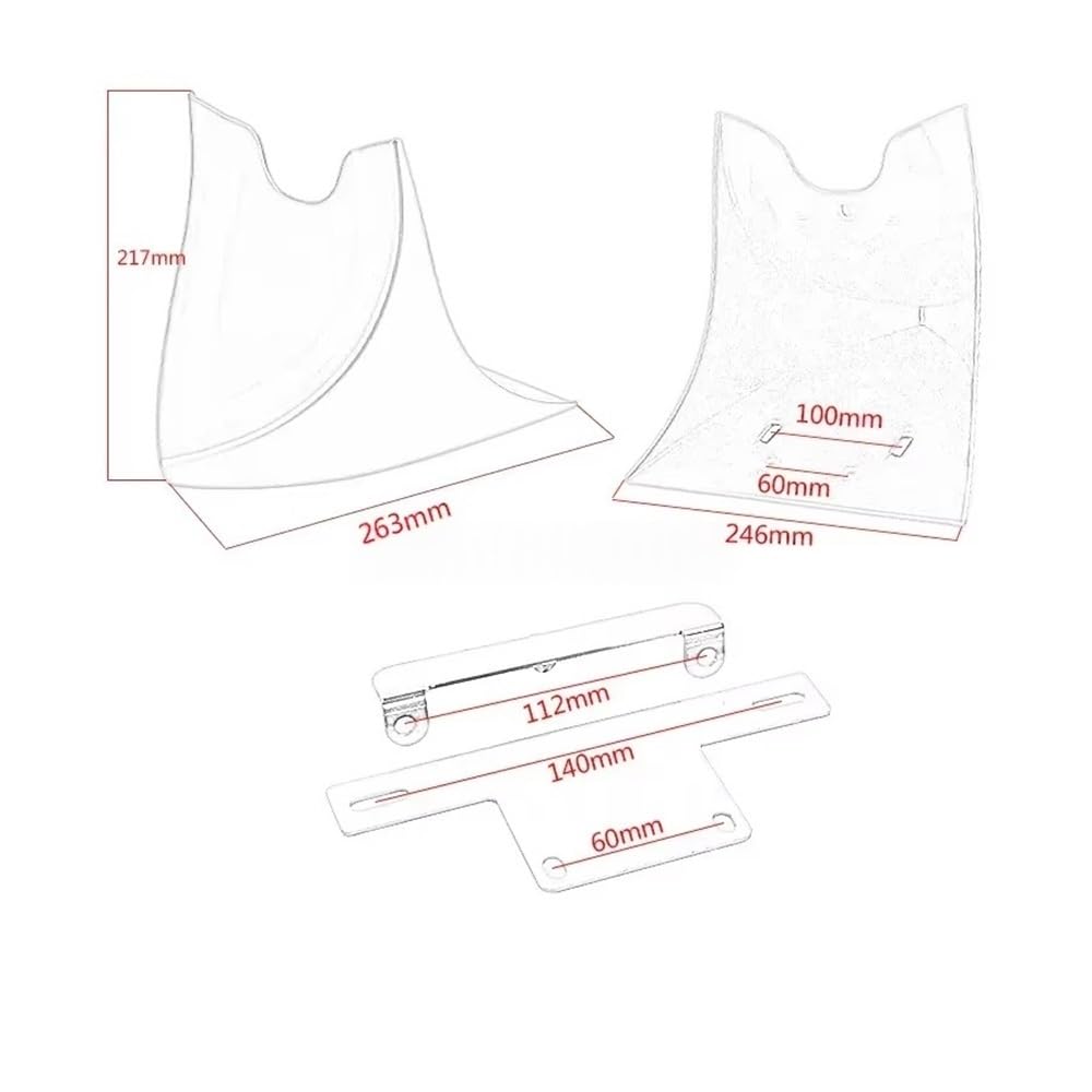 Spoiler Moto Spoiler Anteriore Carenatura Inferiore Universale Per Moto