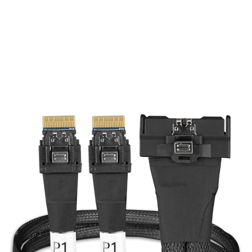Câble MCIO MB310L-B ICY DOCK SFF-TA-1016 pour diviser un port 8i vers deux SlimSAS 4i