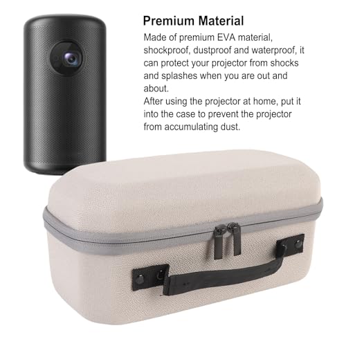 Estuche rígido para proyector Diyeeni, bolsa de almacenamiento a prueba de golpes en EVA con forro de terciopelo para Nebula Capsule 3 1080P, compatible con HY300, HY300 Pro y HY320 miniatura 5