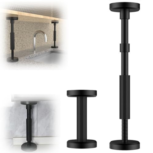 家具転倒防止つっぱり棒 耐震ポール 伸縮 強力耐震 突っ張り棒 調整可能 防災グッズ 取付高さ18~45cm 耐圧約 200kg ナイロン 耐震対策 防災措置 タンス テーブル 本棚 冷蔵庫 食器棚 家具固定用 狭い隙間用 (1個入り)