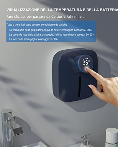 LAND CAST 320ml Dispenser Sapone Automatico, 320ml...