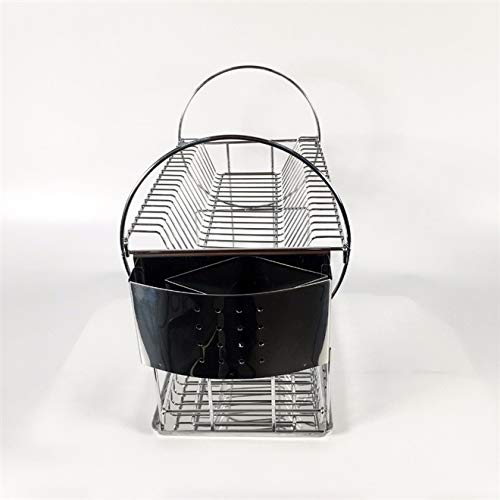 Escorredor Inox 16 Pratos Com bandeja - Cromada - Cód. 9535