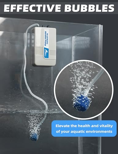 Image of BLUEWING Aerator Pump Live Bait Pump Bubbler Aquarium Fish Tank Oxygen Air Battery Powered Portable for Outdoor Fishing
