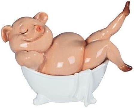 Miniatura 1 de GSC 61259 6 Inch Piggy Bathing, marrón