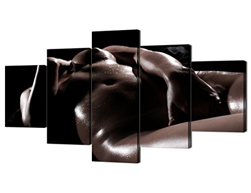 5 Pieces Sexual Woman Girl Photos Canvas Print Erotic Hot Open Female Wall