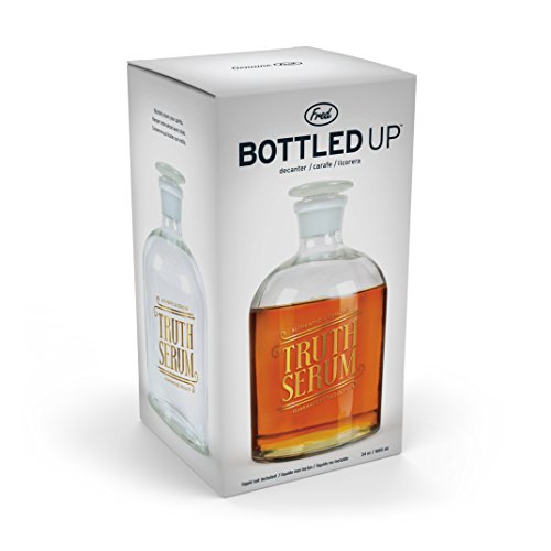 Fred BOTTLED UP Glass Spirits Decanter, Truth