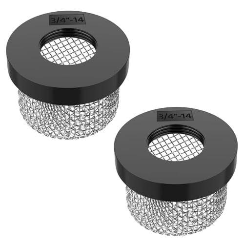Image of Stainless Steel Mesh Strainer Inch -14, Aerator Screen Strainer Stainless Mesh Compatible with Livewell Pump, Corrosion Resistant MA-023 Screw on Strainer Industrial Plumbing Inline Strainers (2)
