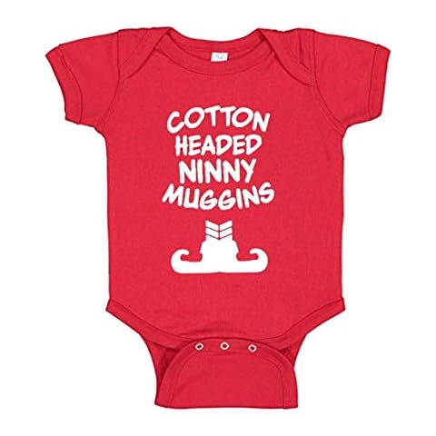 7 Years Southern I'm A Cotton Headed Ninny Muggins Baby Romper Famous Buddy Elf Quote For Christmas Movie Fans (6 Month) Cover