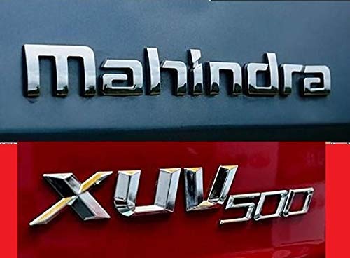 ZUPIN CAR Badge Emblem Monogram/Logo/Decals/Wraps/Sticker / 3D for Mahindra xuv 500 xuv500 Pack of 2