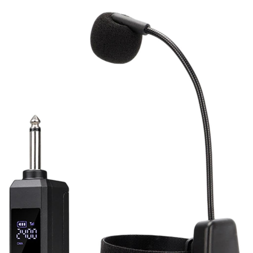 Sans Fil pour Saxophone, Multidirectionnel, avec Pince Détachable, Prise Jack 6,35 Mm et Récepteur Stable. Idéal pour Les Concerts et, 1 en 1