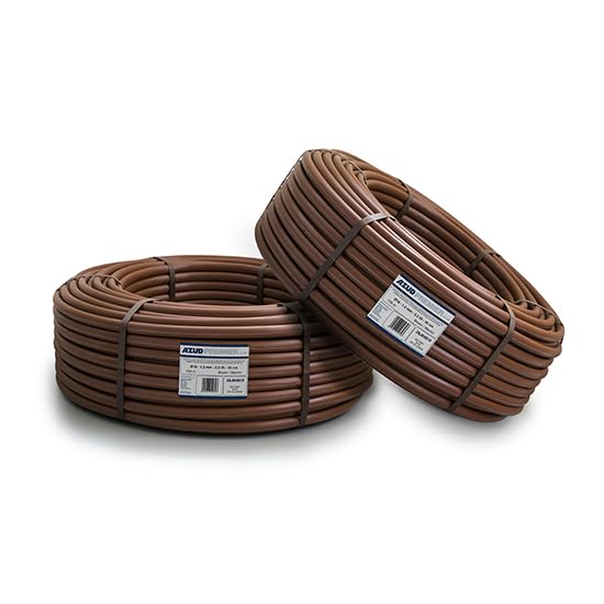 K-Rain Tubería de Goteo Integrado Autocompensante y Antisucción, 16 mm, Espaciado 33 cm, 2 l/h, 100 m, Marrón