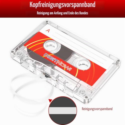 Leere Audio-Kassettenband, 90 Minuten Aufnahmezeit, geräuscharm und hohe Ausgangsleistung, Diktieren, MP3-Aufnahme auf Blankoband, 5 Stück